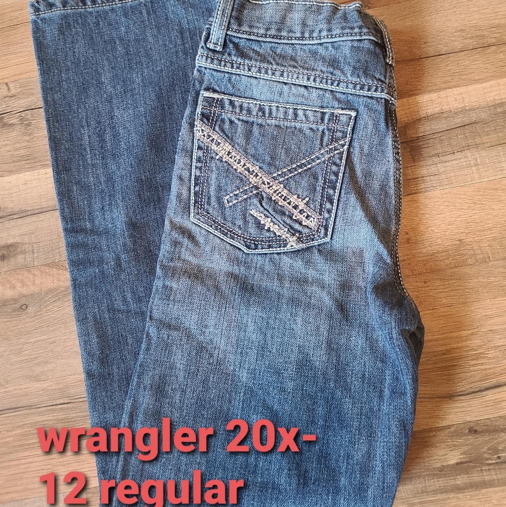 Wrangler 20x boys jeans 12 regular